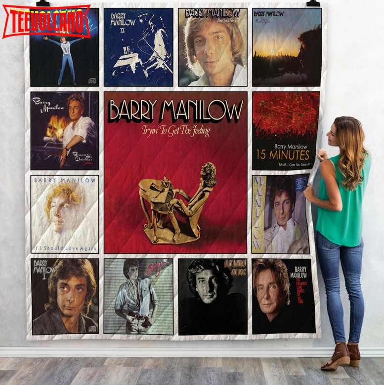 Barry Manilow Albums 3D Quilt Blanket