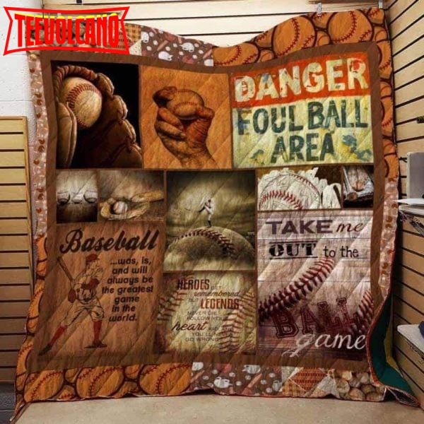 Baseball 3D Customized Quilt Blanket