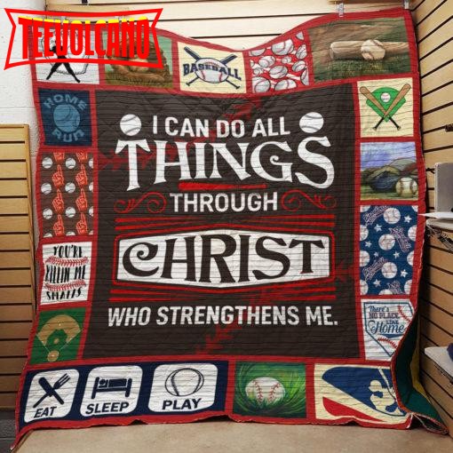 Baseball Christ 3D Customized Quilt Blanket