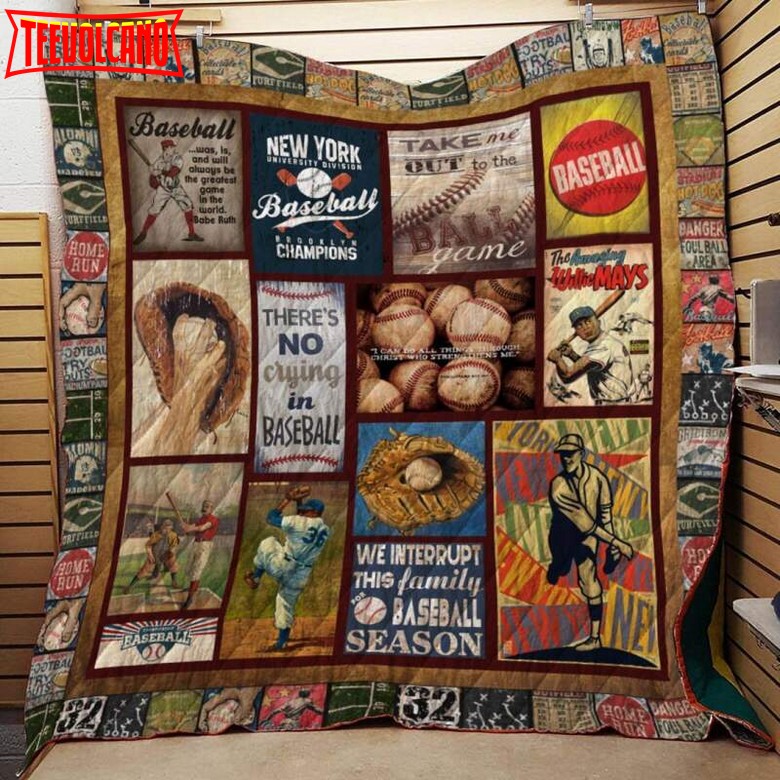 Baseball Game 3D Customized Quilt Blanket