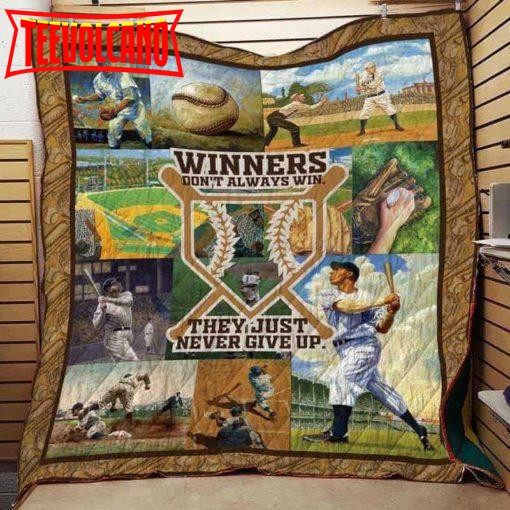 Baseball Winner 3D Customized Quilt Blanket