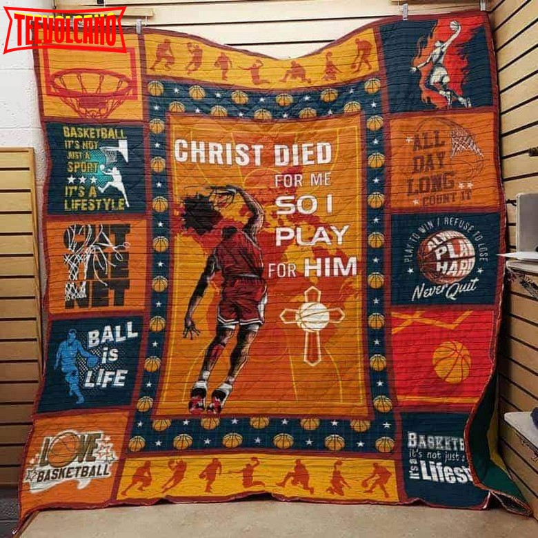 Basketball All Day Long 3D Quilt Blanket