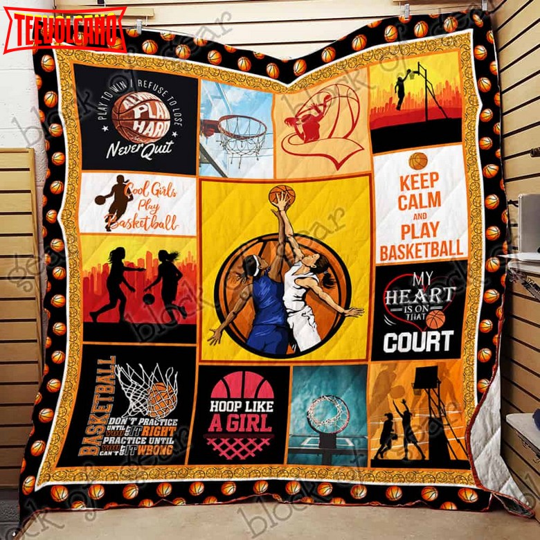 Basketball Girl 3D Quilt Blanket