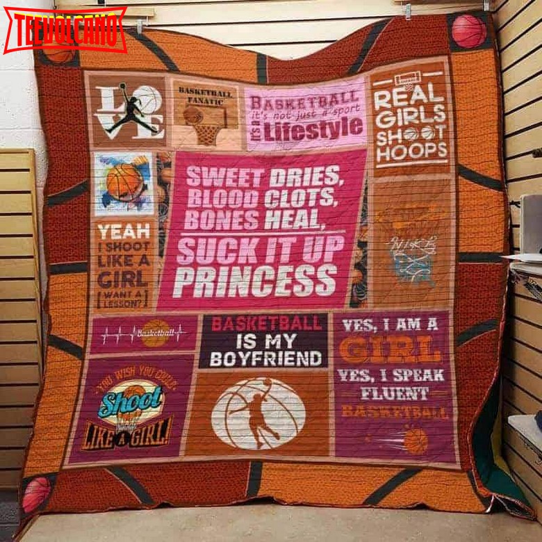 Basketball Is My Boyfriend 3D Customized Quilt Blanket