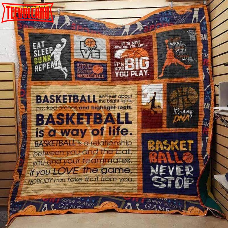 Basketball Quilt Blanket