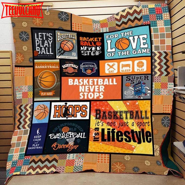 Basketball To Customize Quilt Blanket