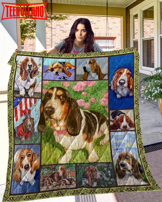 Basset Hound Look At My Ears 3D Quilt Blanket