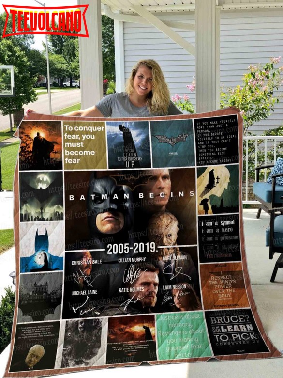 Batman Begins 3D Quilt Blanket