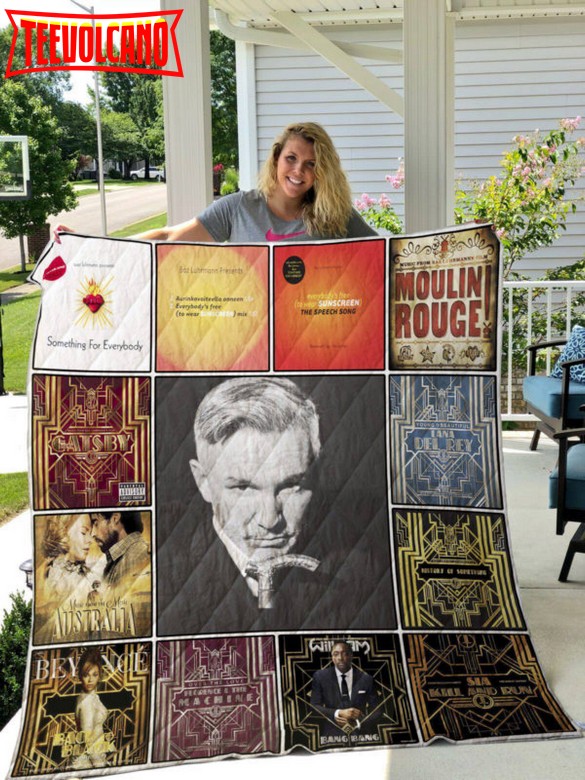 Baz Luhrmann 3D Customized Quilt Blanket