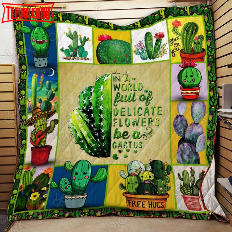 Be Cactus 3D Quilt Blanket