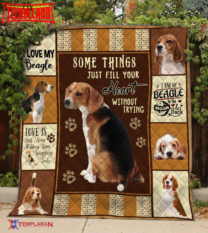 Beagle Rely On Me 3D Quilt Blanket