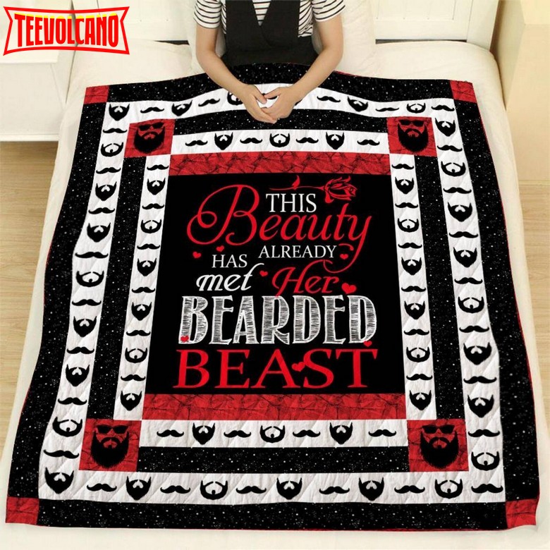 Beard Beast Quilt Blanket