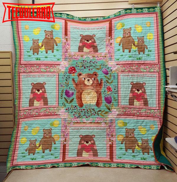 BearLove You 3D Customized Quilt Blanket