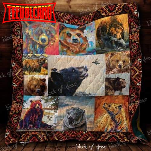 Bearly Awake 3D Customized Quilt Blanket