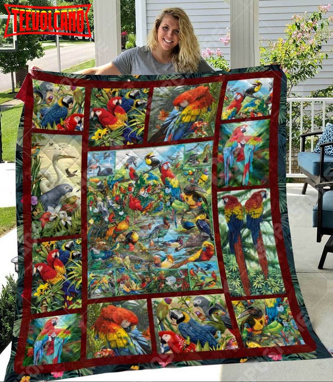 Beautiful Bird Like 3D Customized Quilt Blanket