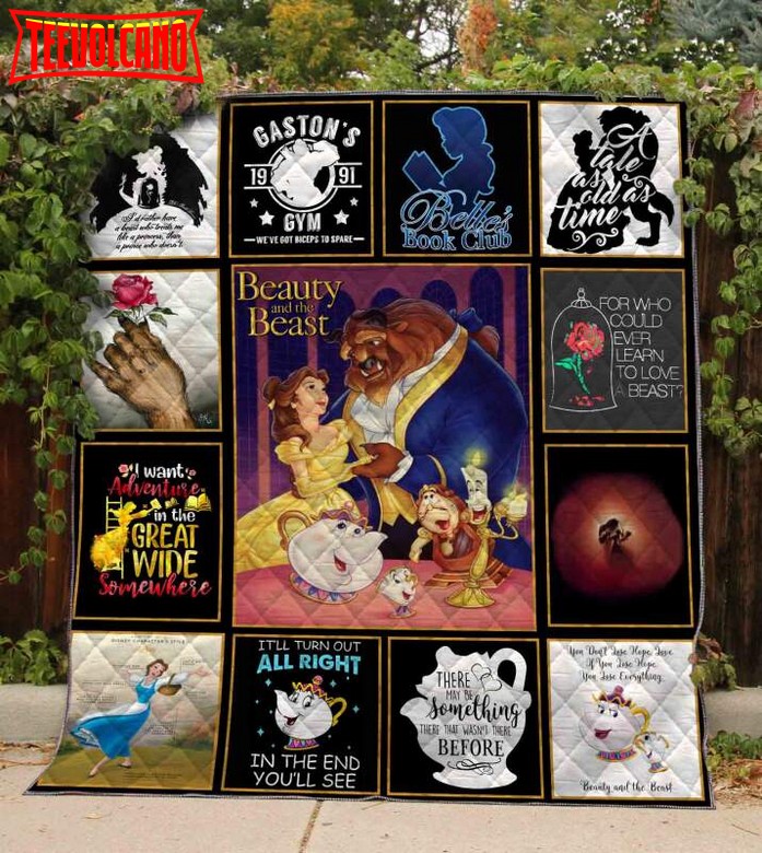 Beauty And The Beast 3D Quilt Blanket