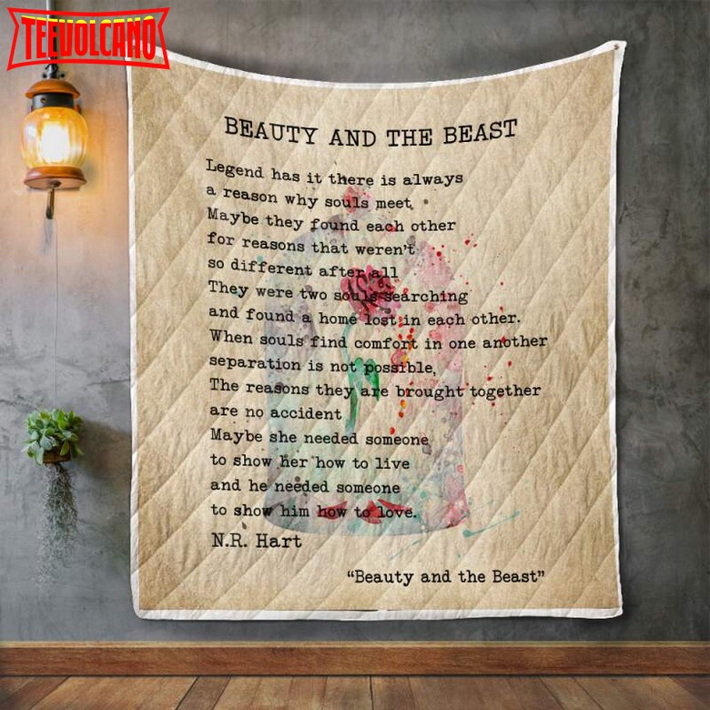 Beauty And The Beast Album Covers 3D Quilt Blanket