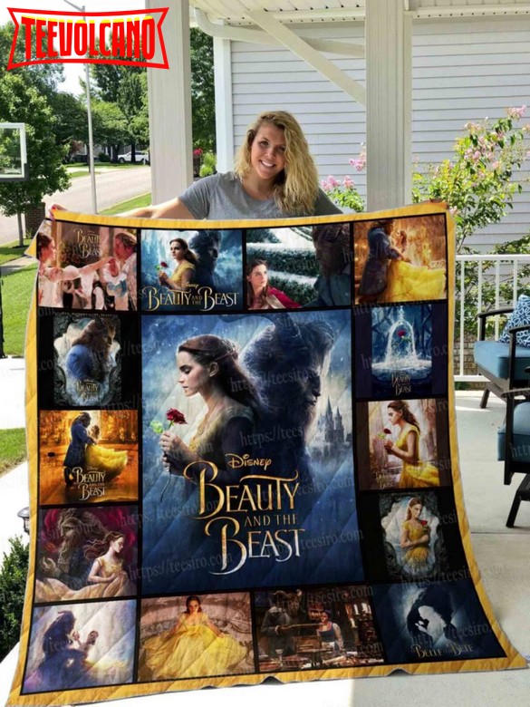 Beauty And The Beast Live Action 3D Quilt Blanket