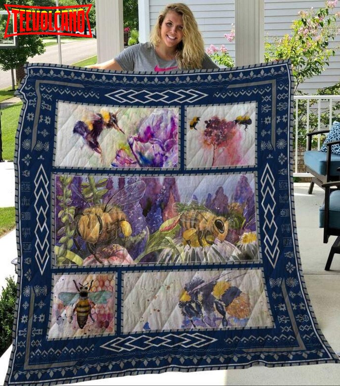 Bee 3D Quilt Blanket