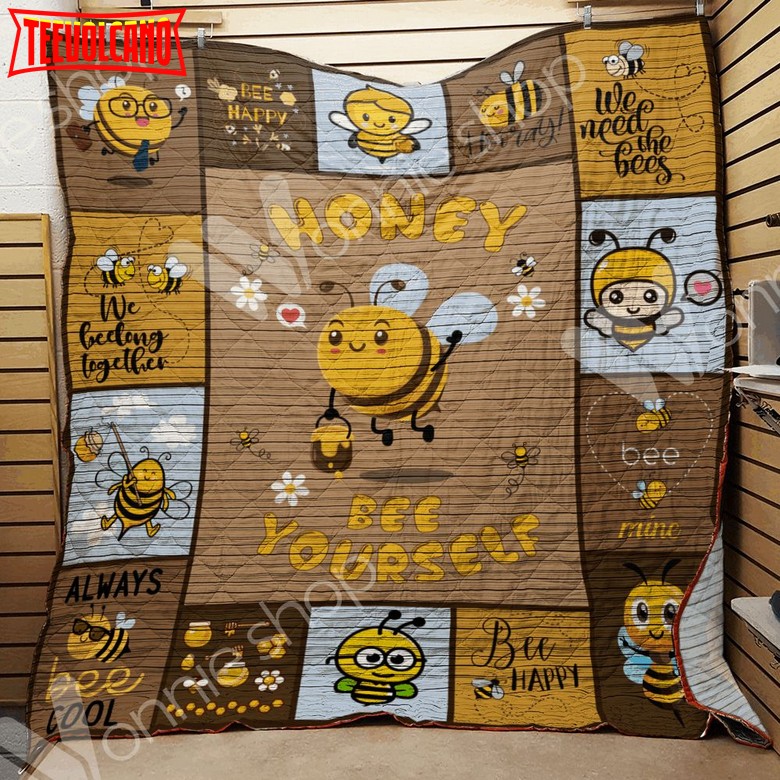 Bee Always Bee Cool 3D Quilt Blanket