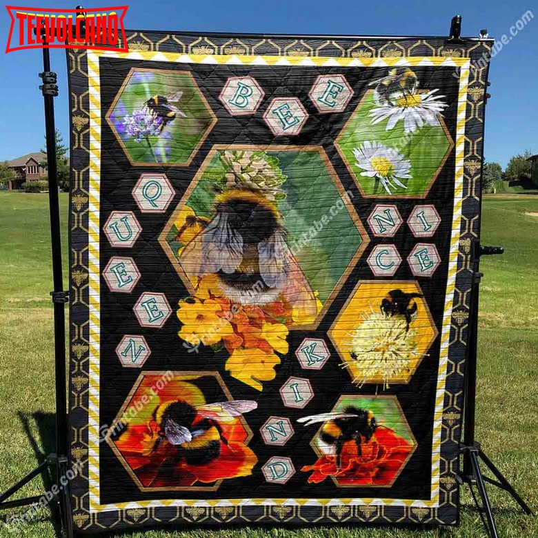 Bee Be Like The Bee 3D Quilt Blanket