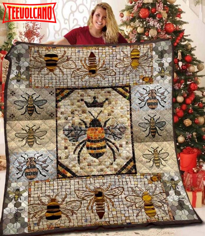 Bee Bee Mosaic 3D Quilt Blanket