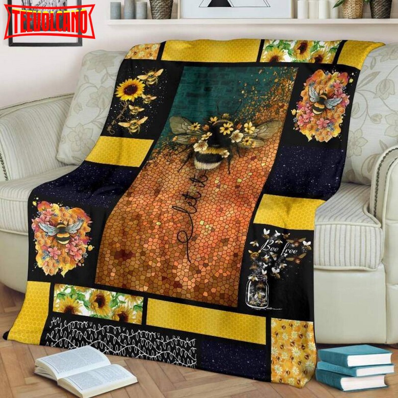 Bee Burn The Sun 3D Quilt Blanket