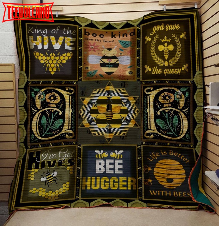 Bee Hugger 3D Customized Quilt Blanket