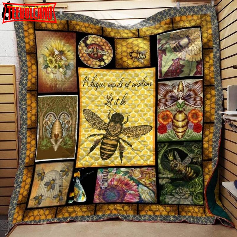 Bee Let It Beeeee 3D Quilt Blanket