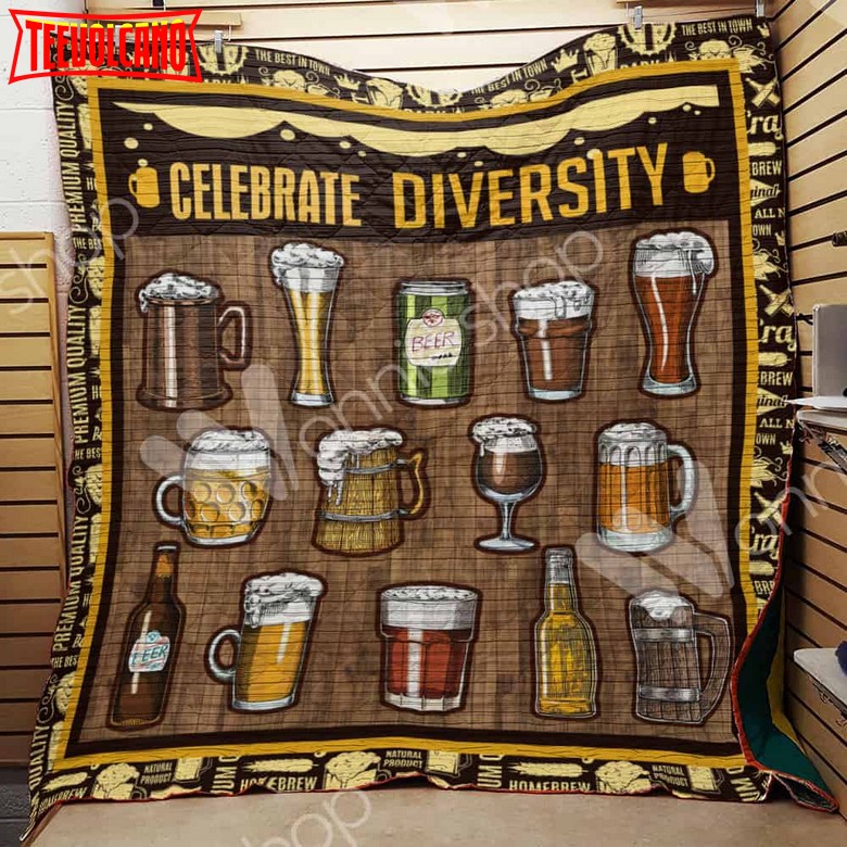 Beer Diversity 3D Customized Quilt Blanket