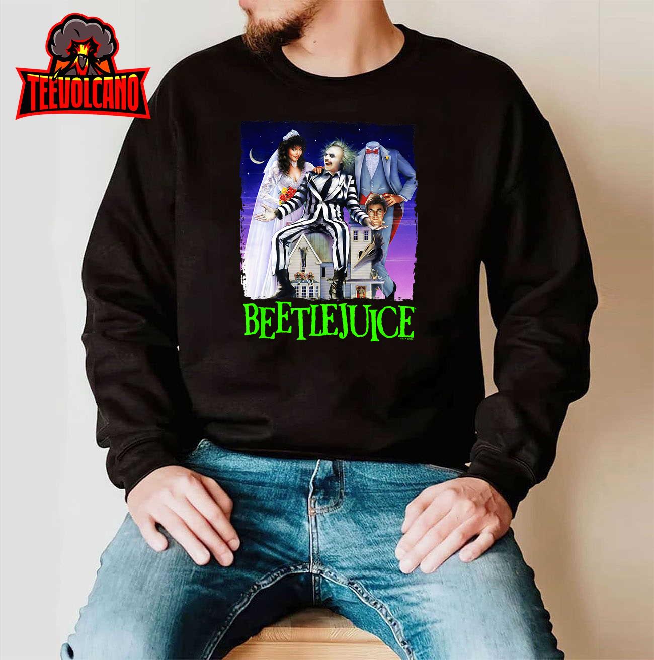 Beetlejuice Spooky Vintage Title Movie Poster T-Shirt