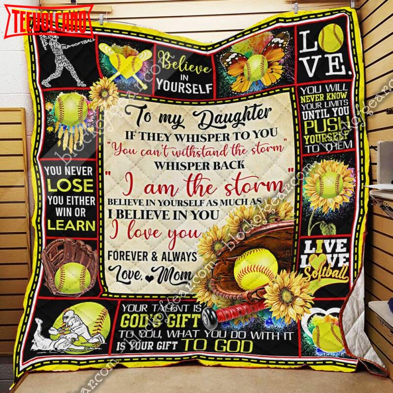 Believe In Yourself As Much Asbelieve In You, Softball 3D Quilt Blanket