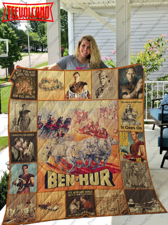 Benhur 3D Customized Quilt Blanket