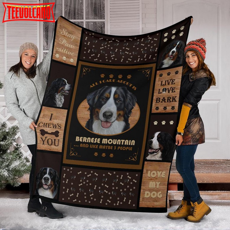 Bernese Mountain All Care About 3D Quilt Blanket