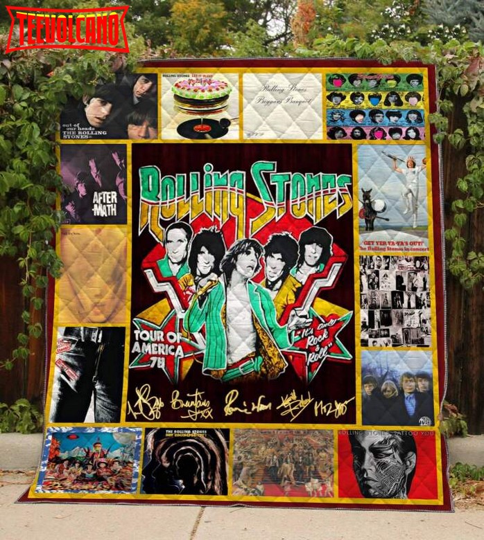 Best Of Rolling Stones 3D Customized Quilt Blanket