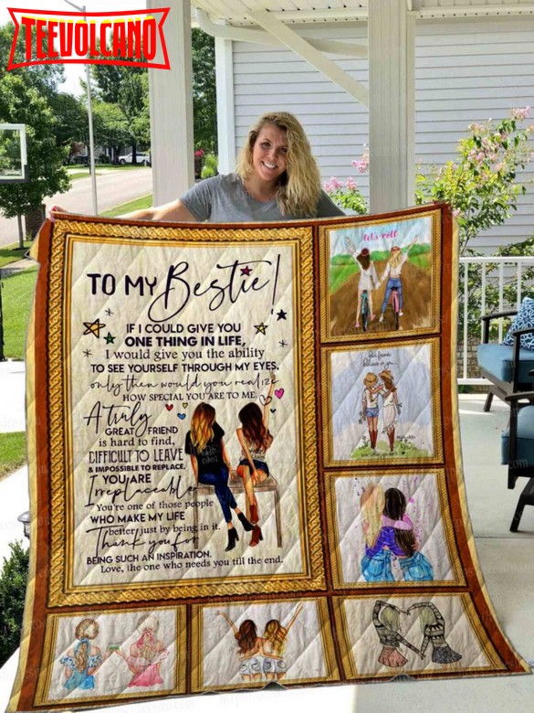 Bestie Girl 3D Quilt Blanket