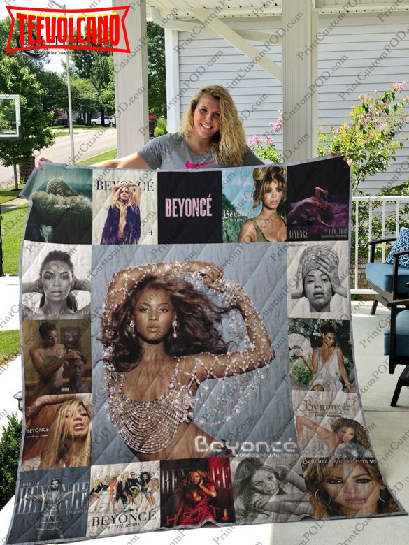 Beyonce Knowles Albums 3D Customized Quilt Blanket