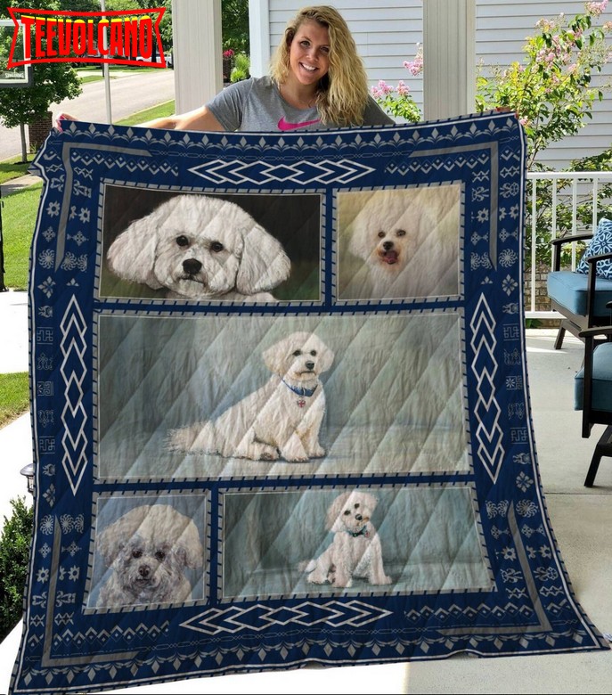 Bichon Frise 3D Customized Quilt Blanket