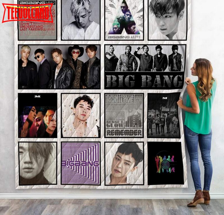 Big Bang Albums For Fans Version 3D Quilt Blanket