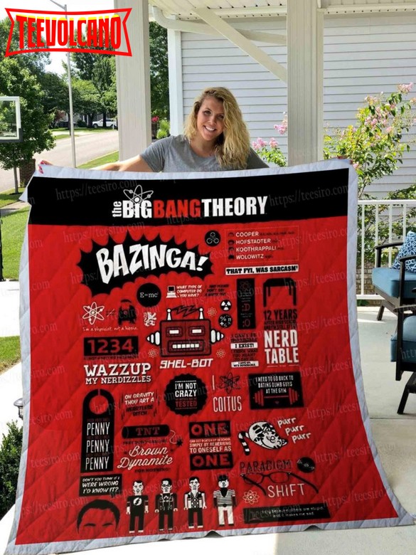 Big Bang Theory 3D Quilt Blanket