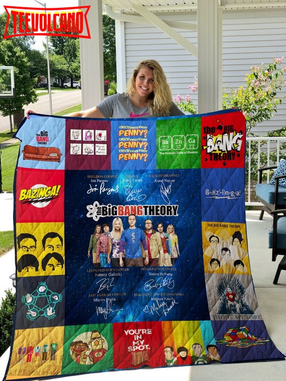 Big Bang Theory Poster 3D Quilt Blanket