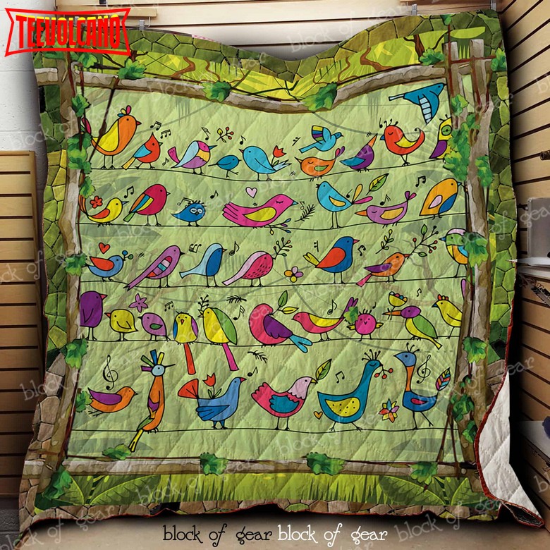 Bird 3D Quilt Blanket