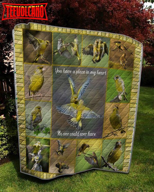 Bird You Have Place In My Heart 3D Customized Quilt Blanket