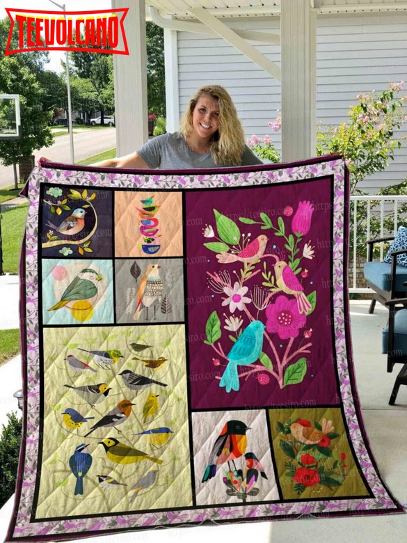 Birds 3D Quilt Blanket