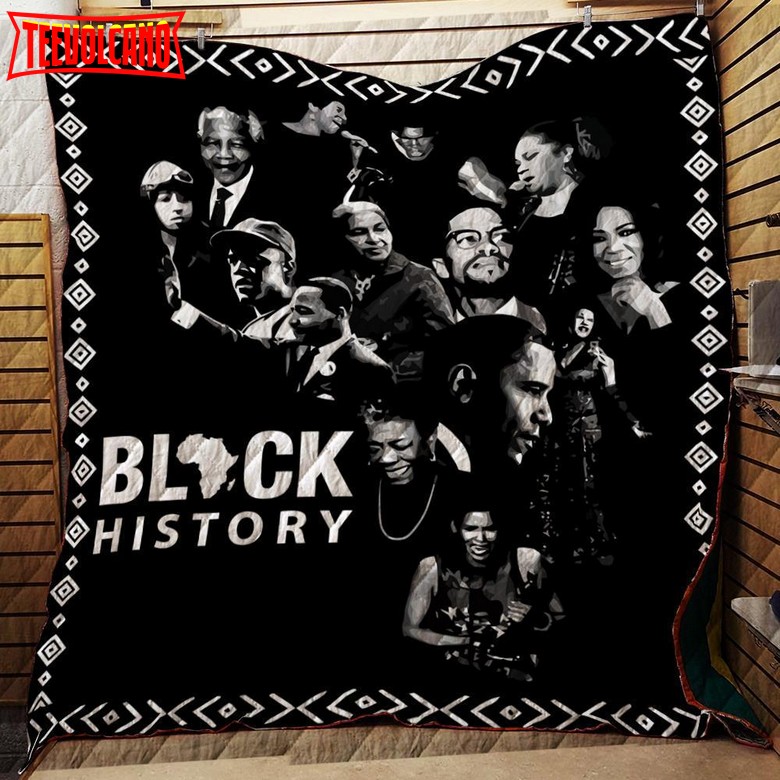 Black History 3D Customized Quilt Blanket