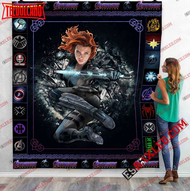 Black Widow Marvel Infinity War End Game 3D Customized Quilt Blanket