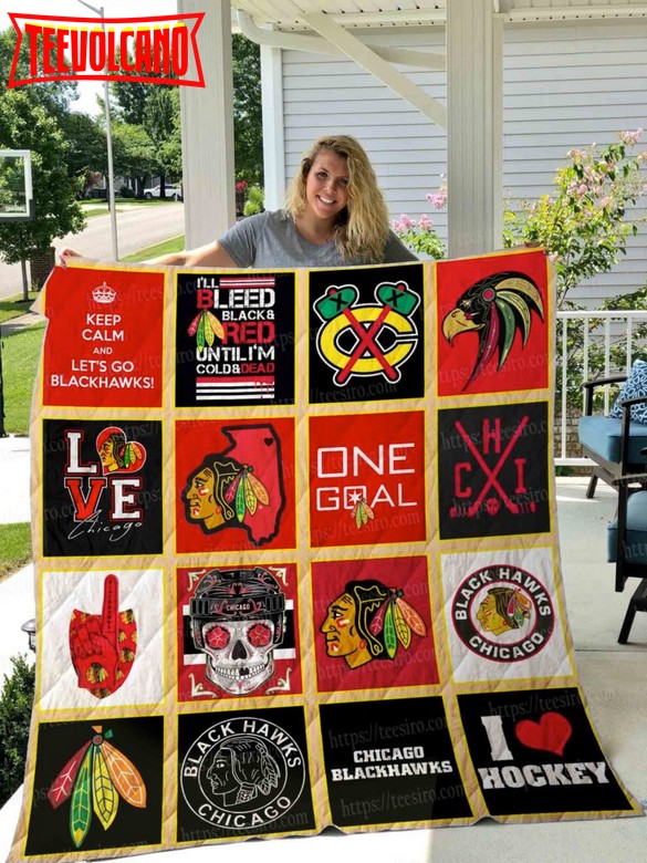 Blackhawks 3D Quilt Blanket