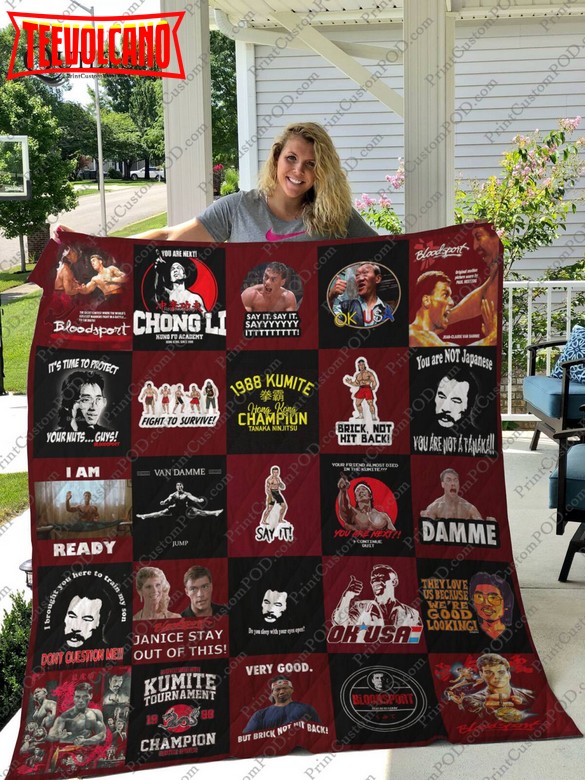 Bloodsport 3D Customized Quilt Blanket