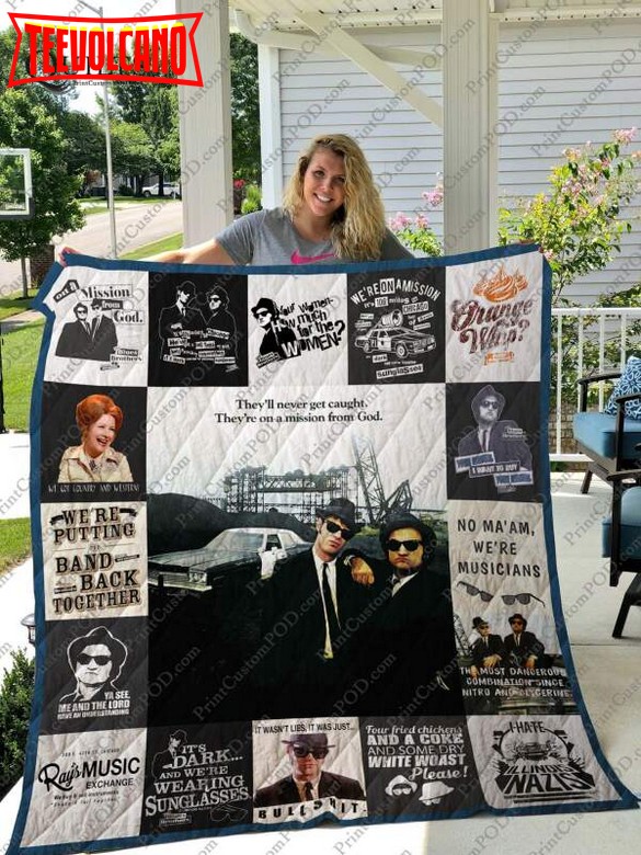 Blues Brothers 3D Customized Quilt Blanket