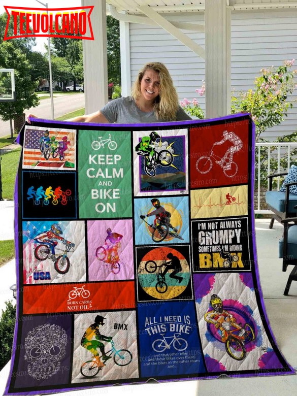 Bmx 3D Quilt Blanket